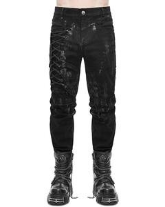 กางเกงยีนส์ทำงานฮิปฮอปทรงหลวมใส่สบายสำหรับผู้ชายกางเกงยีนส์ผ้าฝ้าย100% สำหรับน้ำตาผ้ายีนส์ - Product Image 1