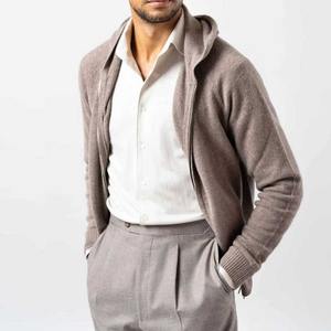 Heavy Thick Soft 2 Ply Cachemira Zip up Hoodies Venta al por mayor - Product Image 2