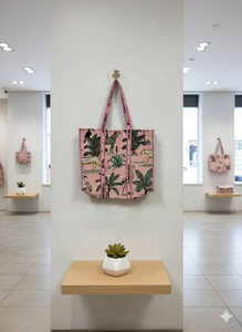 Sac fourre-tout tendance pour femme, style vintage, imprimé jungle, durable, léger, parfait pour le shopping, les voyages, la plage, les pique-niques, le travail et le quotidien. - Product Image 2