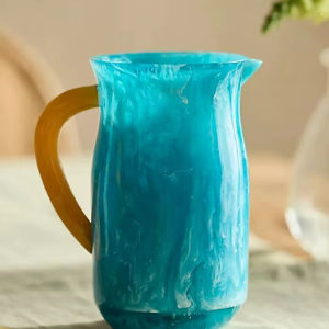 Luxury Eco-Friendly Resin Water Pitcher Set Dishwasher Safe & Heat-Resistant 1.5L Capacity Premium Quality Drinkware - Product Image 1