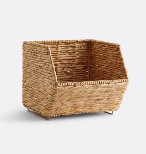 Stacked water hyacinth <b>baskets</b> Handmade Storage <b>Basket</b> Wholesale eco-friendly Made in Vietnam - Product Image 5
