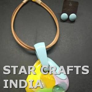 High Quality <b>Leather</b> <b>Cord</b> with Resin Multi Beads Pendent Necklace Set Jewelry Earrings Accessories Women Stainless Steel Jewelry - Product Image 2