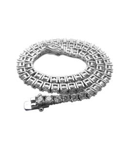 Women's Customized 3mm Leb Grown Tennis Chain Fashion <b>Anklets</b> in 10_11_12 Sizes 925 Sterling <b>Silver</b> with Diamond as Main Stone - Product Image 5