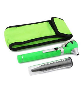 ENT Diagnostic Electric Fiber Optic Mini Pocket <b>Otoscope</b> with Cannula Stainless Steel Purple High Quality Supplier Pakistan OEM - Product Image 6