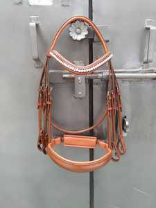 Weymouth หนังคอนยัคแบบคู่ประดับคริสตัลอุปกรณ์สำหรับม้า - Product Image 4