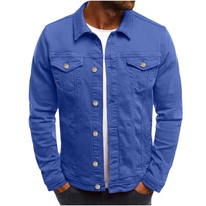 Conjuntos de chaqueta vaquera para hombre, ropa personalizada para hombre, ropa de calle, chaqueta vaquera de alta calidad para hombre - Product Image 1