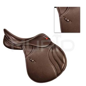 Silla de Montar Profesional de Cuero 100% Genuino, Cómoda Silla de Salto Ecuestre, Productos de Carreras de Caballos Ingleses de la India - Product Image 4