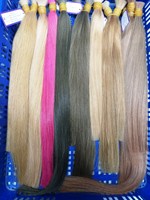 Cheveux humains vierges Remy en vrac colorés, cuticules alignées, ondulation naturelle, 8-40 pouces, pour perruques et extensions, pointes épaisses, lisses, prix abordable