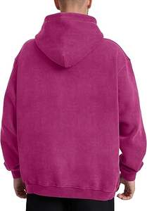 Sudaderas con capucha informales de invierno para hombre Color sólido 100% algodón Ajuste regular con diseño de bolsillo Secado rápido y transpirable - Product Image 4