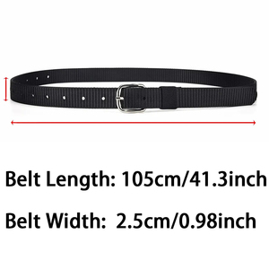 Cinturón vaquero de lona para mujer y niños con hebilla de aguja Deporte informal al aire libre y escalada de montaña para el trabajo - Product Image 2