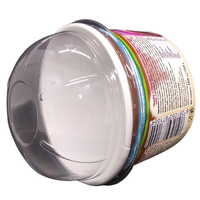 Gobelet en plastique PP écologique jetable de 8 oz (230 ml) anti-fuite, avec logo personnalisé, certifié ISO, couvercle transparent en forme de dôme pour la crème glacée