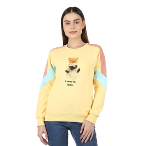 Sweatshirt à capuche et sweat-shirt personnalisables pour femmes qualité supérieure, élégant et imprimé, col rond, coupe ajustée, pour femmes pas cher - Product Image 4