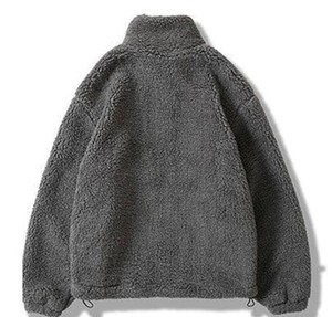 Sweat-shirt en molleton Sherpa lourd avec logo personnalisé OEM Sweat-shirt zippé de haute qualité pour hommes - Product Image 2