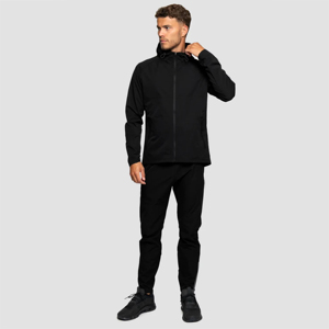 Chaquetas cortavientos para deportes al aire libre para hombre con logotipo personalizado OEM, chaqueta de invierno recubierta con cuello levantado y cierre de cremallera de talla grande - Product Image 3