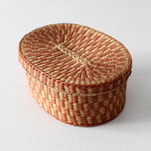 Boîtes ovales en herbe de mer faites à la main, décoration de rangement pour la maison, boîte en paille d'herbe de mer de haute qualité, prix bas - Product Image 4