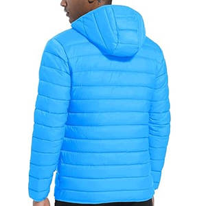 Veste matelassée pour homme en toile à capuche tendance, imperméable, légère et matelassée pour le streetwear et les activités hivernales en plein air - Product Image 2