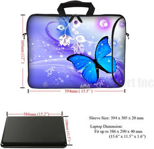 Fully Sublimated <b>Laptop</b> Sleeve <b>Bag</b> <b>Carrying</b> Case Hidden Handle Adjustable Shoulder Strap <b>Laptop</b> Briefcase <b>Bags</b> - Product Image 3