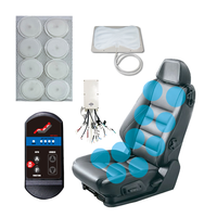 Coussin de massage vibrant multifonctionnel AKEE 12V/24V pour siège de voiture, contrôlé par application, avec soutien du cou et du dos, garantie 1 an