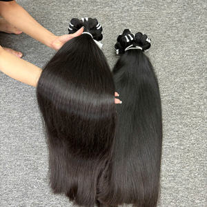 VQHAIR Extensions de cheveux humains vierges Remy 100% naturels vietnamiens doublement étirés, tissage de cheveux bouclés birmans, double trame, 100g - Product Image 1