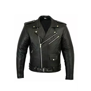 Wholesale Leather <b>Jacket</b> Genuine Soft Sheep Skin <b>Biker</b> Racer Style High Quality Customized Embroidered Brand New 2025 <b>Jackets</b> - Product Image 6