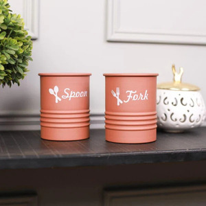 Porte-couverts en métal élégant pour les paramètres de table élégants Organisateur de couverts en métal moderne pour les tables à manger - Product Image 2