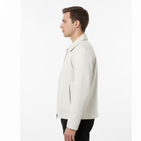 Veste en cuir de mouton pour homme, fournisseur en gros OEM personnalisé, vêtements d'extérieur de haute qualité, réversibles, écologiques, imperméables et durables