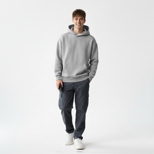 Sweat-shirt unisexe en coton et polyester brodé, imprimé, ample, de haute qualité, pour hommes, collection hiver 2025 - Product Image 1