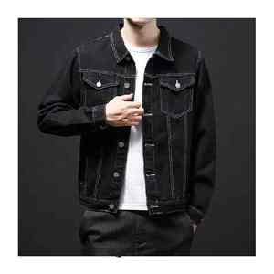 2025 Style mode personnalisé déchiré acide lavage plaine jean manteau streetwear hommes élégant vestes jean à la mode veste en jean pour hommes - Product Image 6
