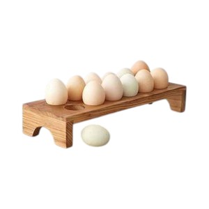 <b>Large</b> Wooden Egg Rack Tray For Kitchen Storage Organizer OEM Vietnam Factory - Product Image 3