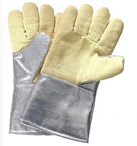 Gants aluminisés à haute température Gants de travail de sécurité anti-incendie de soudage résistants à la chaleur Protection thermique industrielle - Product Image 2