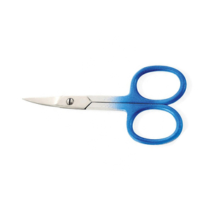 Ciseaux à ongles en acier inoxydable personnalisés avec lame incurvée tranchante Ciseaux à cuticules Coiffure et soins pour bébés Manche en plastique Vente en gros - Product Image 6