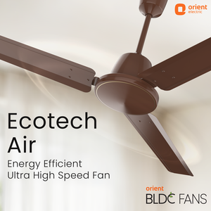 พัดลมเพดาน Ecotech Air 1200 มม. BLDC ประหยัดพลังงานระดับ 5 ดาว ความเร็ว 380 รอบต่อนาที แรงลมทรงพลัง ใบพัด ABS สีขาว สำหรับโรงแรม - Product Image 3