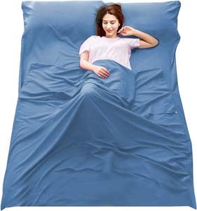 Cozysilk ถุงนอนผ้าไหม100%,ถุงนอนสำหรับตั้งแคมป์เดินทางบ้านแผ่นเตียงนอนน้ำหนักเบากระเป๋าขนาดกะทัดรัดสำหรับโรงแรม - Product Image 1