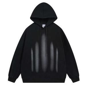 Sudadera con capucha de algodón pesado de fabricante para hombres Impresión digital personalizada Diseño bordado Invierno Patrón sólido Tops cortos - Product Image 5