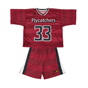 2026 Design crosse uniforme entièrement personnalisable Logo crosse maillots et shorts ensemble en gros uniforme de football américain - Product Image 6