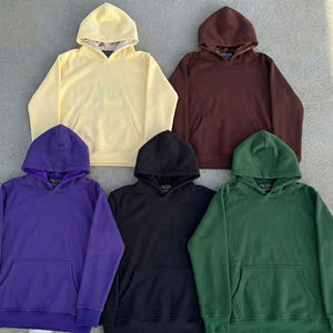 Heavyweight Thick Fleece Winter Oversized <b>Hoodie</b> Men Drop Shoulder Personalized Logo Printed Pocket Casual Pullover Streetwear - Product Image 1