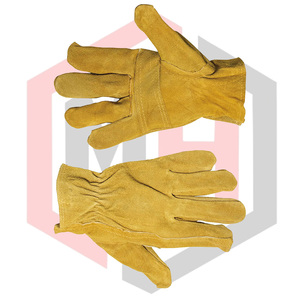 ถุงมือหนังสำหรับงานเชื่อม ทนความร้อน ทนไฟ ป้องกันไฟฟ้าสถิต ทนการฉีกขาด 11 ออนซ์ ข้อมือถัก หนังวัว - Product Image 6