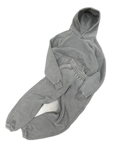 Trajes de sudor con lavado ácido Zip Up Sun Faded Chándales Sudaderas con capucha y pantalones de chándal Conjuntos 100 por ciento chándales de algodón de Pakistán - Product Image 1