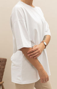 Logo personnalisé t T-shirt surdimensionné femmes t-shirts mode de rue Streetwear haut T-shirt décontracté pour les femmes T-shirt respirant séchage rapide - Product Image 6