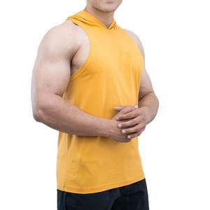 Venta al por mayor de sudaderas con capucha sin mangas de fitness entrenamiento personalizado músculo gimnasio desgaste moda caliente gimnasio personalizado básico algodón mezclado hecho con capucha - Product Image 3