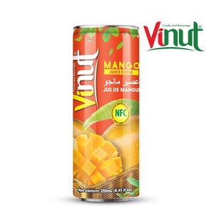 Lata de 250ml/proveedores de jugo de mango de sabor original enlatado fabricantes de bebidas OEM superventas certificado BRC - Product Image 1