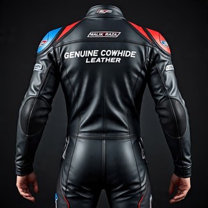 Costume en cuir de taille personnalisée en gros, marque personnalisée/étiquettes/emballage, colonne vertébrale à double densité, partenaire d'expédition mondial - Product Image 4