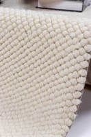 Vente en gros de tapis en laine de Nouvelle-Zélande 100% naturelle, de qualité supérieure, moderne, crème, artisanal, durable, luxueux, doux, moelleux, couleur unie, bouclé