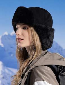 2025 sombrero de cazador de moda cálido polar con orejeras gorra de invierno algodón Hombre Mujer sombrero con orejeras - Product Image 2