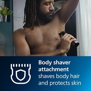 Kit de Aseo Masculino de 23 Piezas, Recortadora Multifunción para Barba, Cuerpo y Rostro, Acero Inoxidable, Precisión, Batería USB, Sin Necesidad de Aceite para Cuchillas - Product Image 3