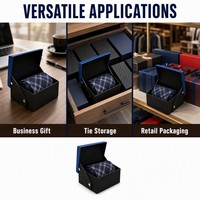 Étui de rangement de voyage personnalisé pour cravate homme, coffret cadeau