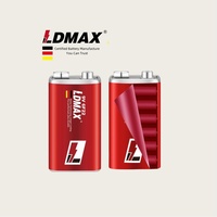 LDMAX jaket logam mikrofon Remote Control, jaket logam mikrofon kendali jarak jauh seng karbon 9V Super berat 1604 9V 006p 6F22 9v