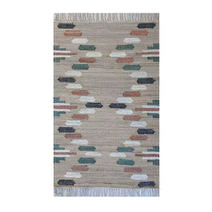 Beau tapis de jute fait main durable | Tapis tissé à la main en fibres naturelles - Product Image 4