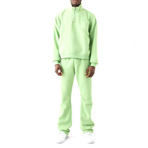 ผู้ชายคุณภาพสูงที่กําหนดเองซ้อน joggers ชุดวอร์มผู้ชายชุด 2 ชิ้นชุดเสื้อกันหนาวหมวกผู้ชาย OEM ชุดวอร์มผ้าฝ้าย - Product Image 1