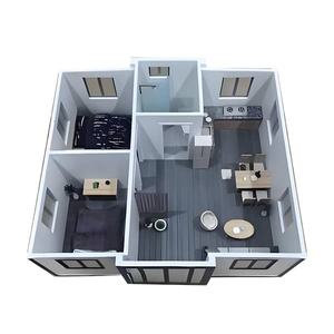 Casa Contenedor Expandible Portátil en Oferta, Villa de Acero Ligero con Instalación Rápida, 20 Pies, Color Personalizado, Modelo 3D - Product Image 4